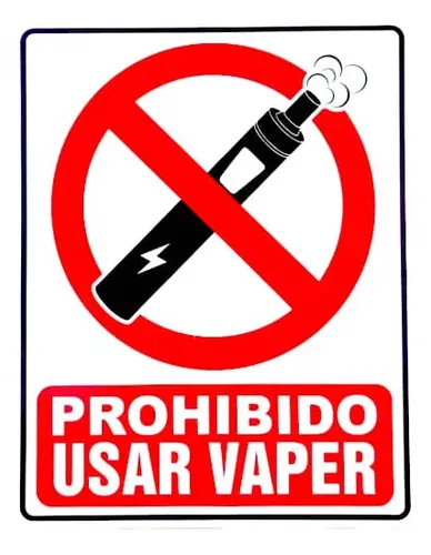 SEÑALAMIENTO PROHIBIDO VAPE